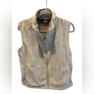 Harley-Davidson Off White Zip Up Fleece Vest